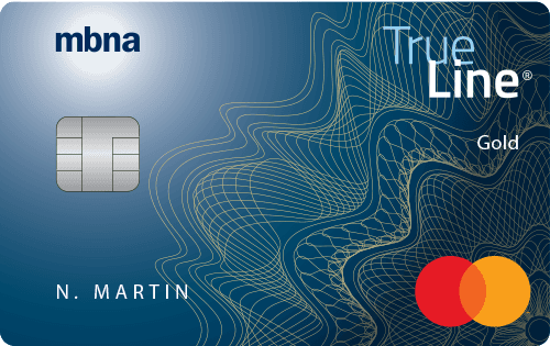 MBNA True Line Gold Mastercard card art